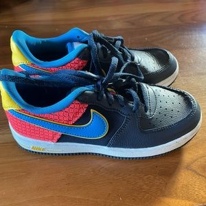 Nike Air Force 1 Kids Blue Shoes size 1.5Y
